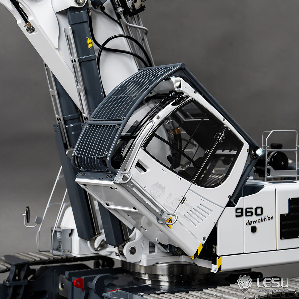 LESU 1/14 Fully Hydraulic Remote Control Model Simulation Excavator Aoue-LR960 Demolition Machine Excavator