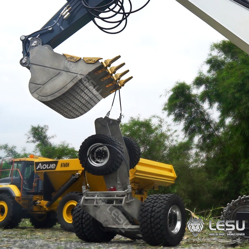 LESU 1/14 C374 excavator quick-release replacement tractor grinding disc fixed excavator crawler trailer modification accessories