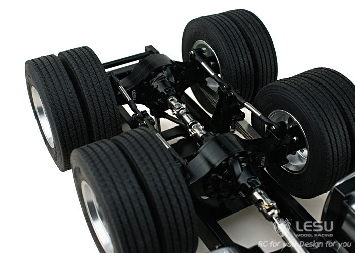 LESU 1/14 Tamiya Scania tractor truck metal three-axle 6X4 chassis remote control car model modification