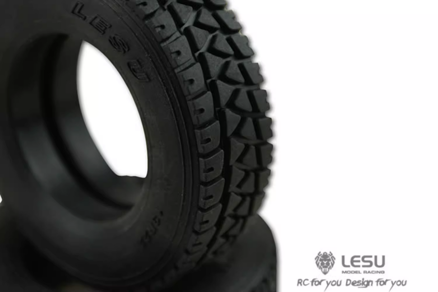 1/16 truck tractor DIY German bruder tire RC accessories model 60001 highway front wide tire LESU