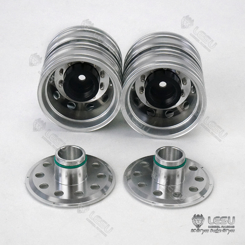 1/14 Truck Toy Aluminum Alloy Rear Wheel Hub W-2054 Tamiya Tractor Universal Modification Accessories LESU Model