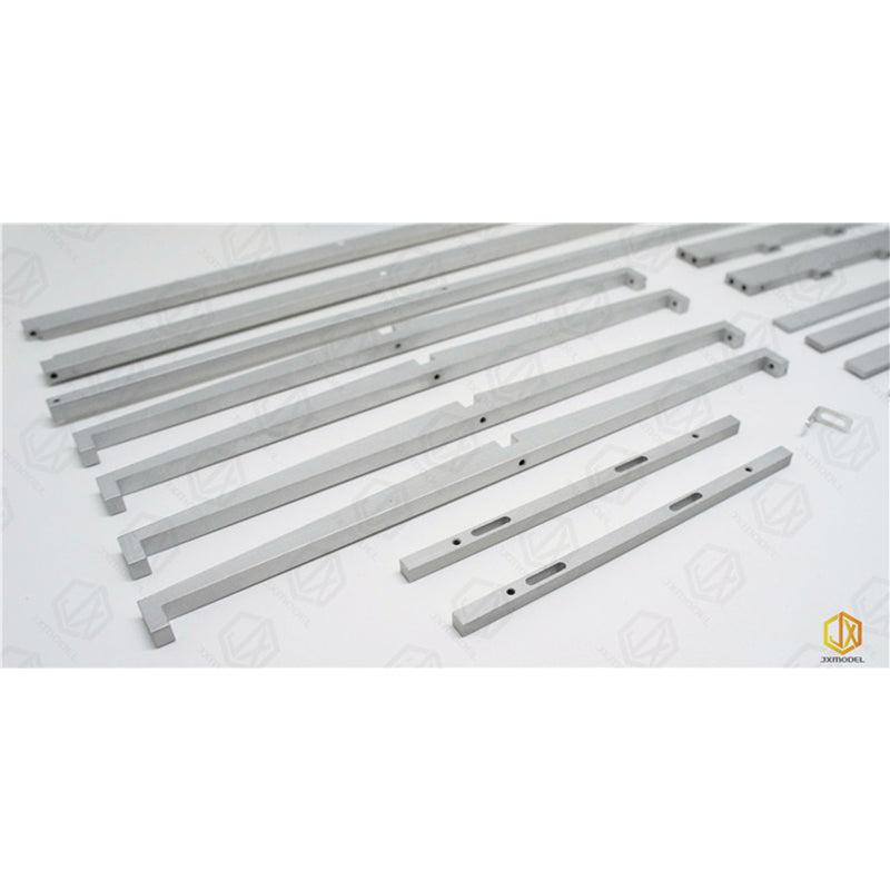 JX Model full trailer box, aluminum frame, and tarpaulin kit for 1/14 F2000 RC flatbed truck model toy