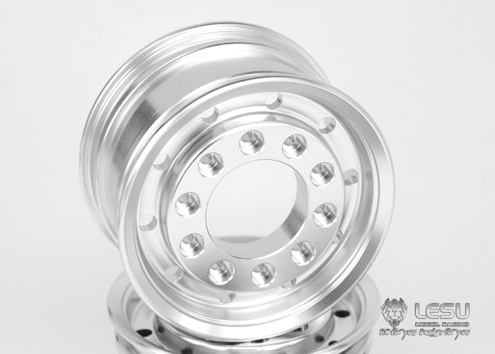 1/14 truck aluminum alloy wheel front wide wheel W-2008 Tamiya tractor Hino special wheel model LESU