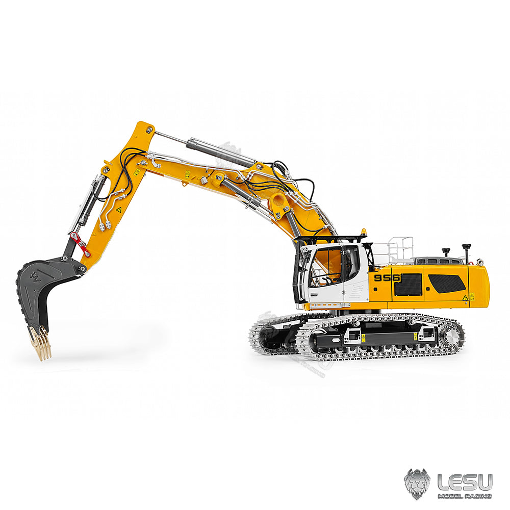 LESU 1/14 LR956 three-section arm hydraulic remote control model excavator BA-B0040 motor drive version double pump 7 valves