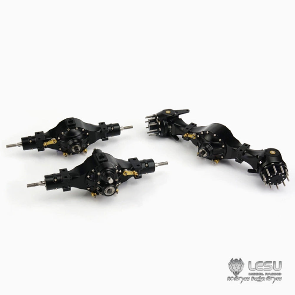 1/14 truck Tamiya tractor axle Q-900 series differential lock flange bridge mud army truck DIY model LESU