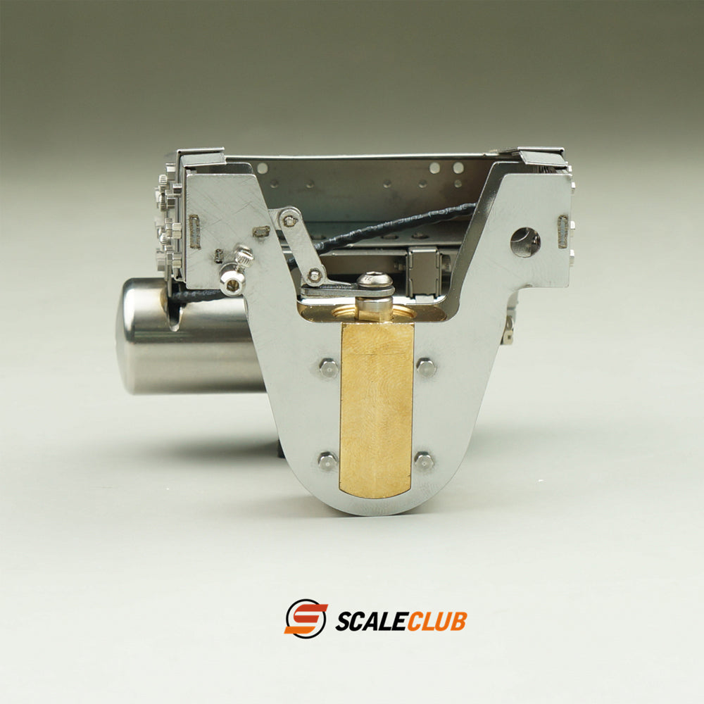 Scaleclub Model Metal Hydraulic Lifting Bridge with Gas Tank Tail Beam Set TSQWL-TY-1 for 1/14 RC Truck Trailer Truck Van