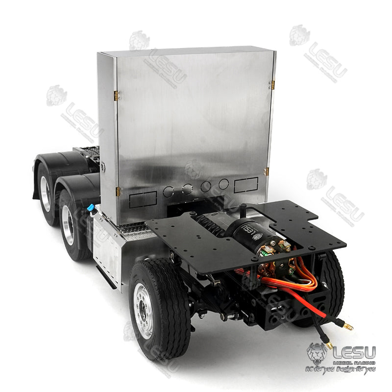 LESU 1/14 Tamiya Truck Toy 3363 1851 Tractor Full Metal 6X6 Chassis