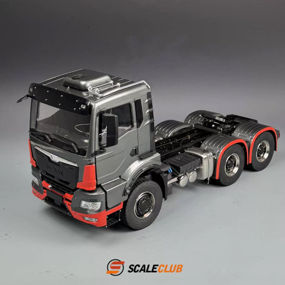 SCALECLUB 1/14 MAN TGS full metal door shell 6*6 tractor truck chassis
