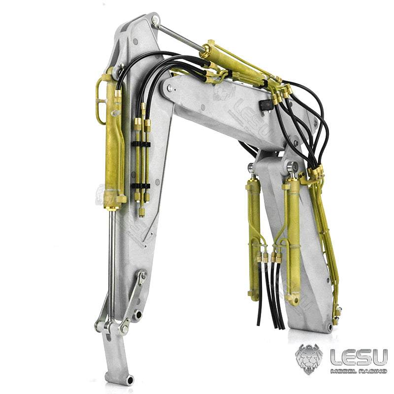 LESU 1/14 hydraulic remote control toy engineering machinery model PC360 excavator wheel excavator modified upgrade three-section hydraulic arm