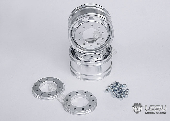 1/14 truck aluminum alloy wheel hub W-2043-C flange axle front wheel hub oval hole Tamiya tractor LESU
