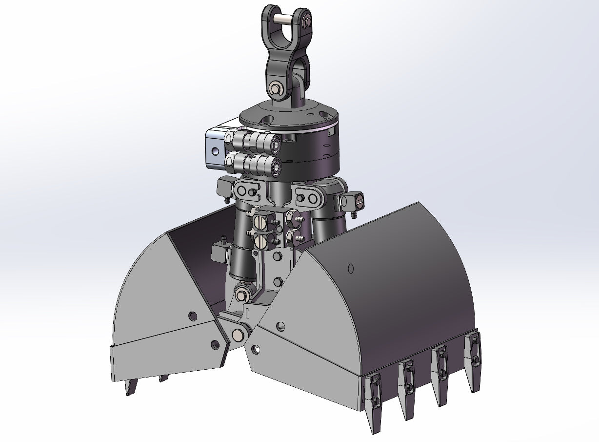 CUT Double Cylinder Synchronous Clamping Bucket CUT-YJD-01