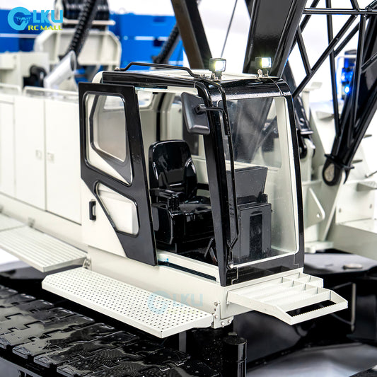 CUT 1/14 C1200 Tracked Truss Hydraulic Crane Simulation Engineering Metal RC Model