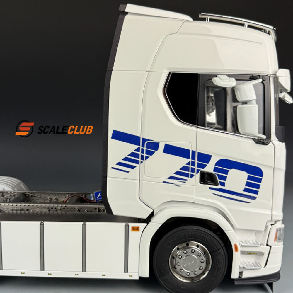 SCALECLUB 1/14 Scania 770S Upgraded Euro Truck Rear Spoiler with Lights Small Spoiler Lights