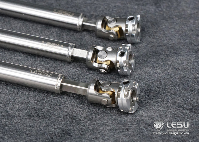LESU 1/14 RC truck model toy CVD stainless steel welding flange drive shaft Tamiya tractor climbing car model 5MM shaft