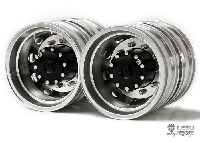 1/14 truck aluminum alloy universal metal wheel W-2048 Tamiya tractor toy 3363 model LESU