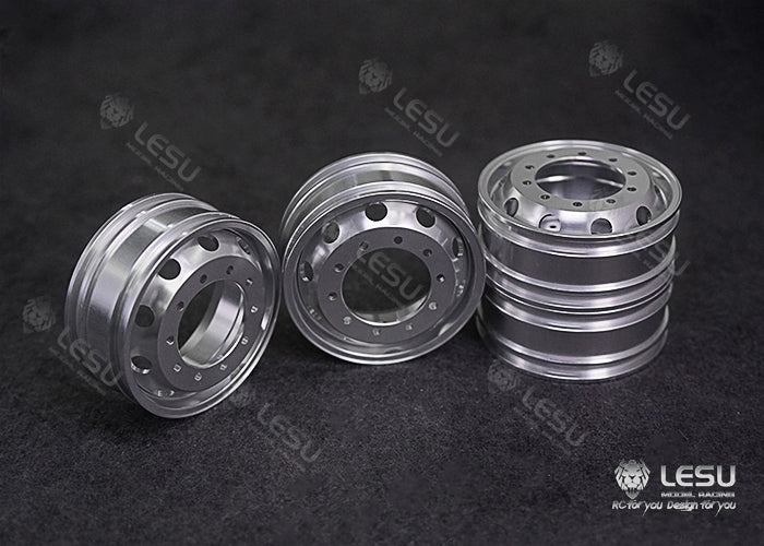 1/14 truck aluminum alloy metal wheel hub W-2048 new wheel side reduction rear axle dedicated model LESU