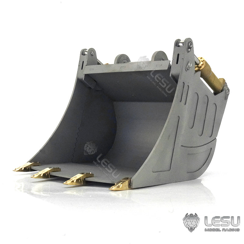 LESU 1/14 Engineering Hydraulic Excavator CAT 374F Modified Quick Change Hydraulic Opening and Closing Bucket Attachment