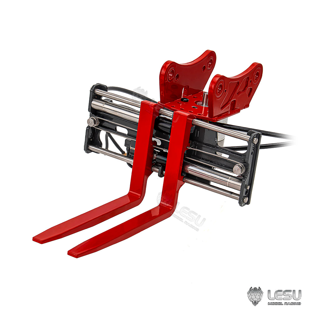 LESU 1/14 Engineering Hydraulic Metal Excavator Remote Control Model LESU Excavator Exclusive Hydraulic 270 Degree Rotating Fork AT-C0041