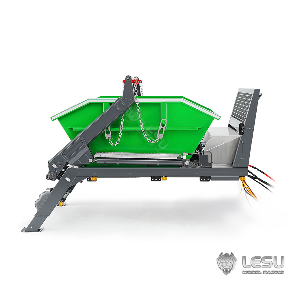 LESU 1/14 Truck 4*4 Hydraulic 4 Valve Rocker Tipper Loader High-end Neat Integrated Welded Copper Pipe