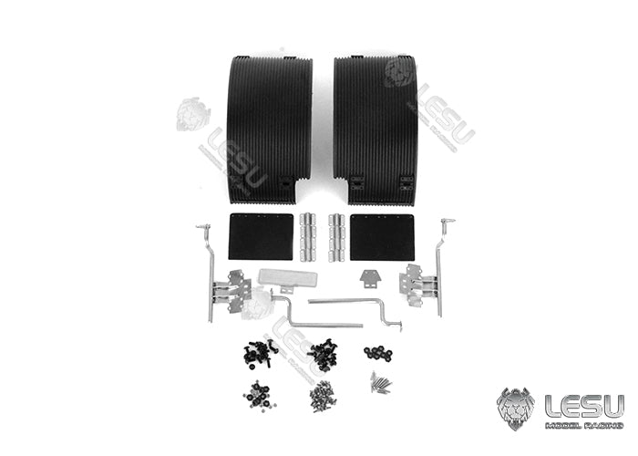 1/14 model toy dump truck Tamiya tractor metal modified parts semicircular rear light frame fender LESU