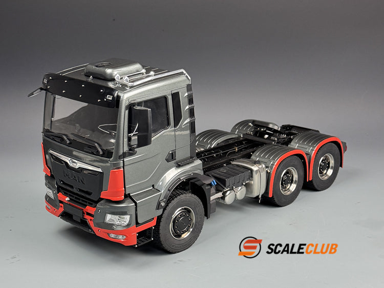 SCALECLUB 1/14 MAN TGS full metal door shell 6*6 tractor truck chassis