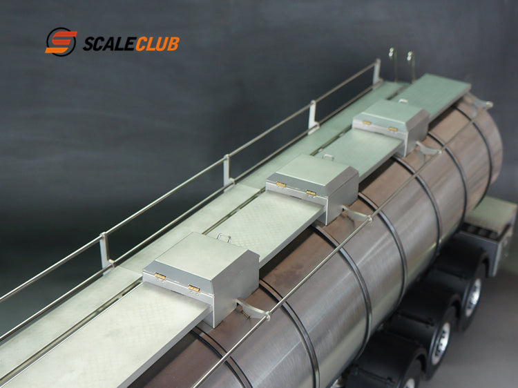 scaleclub 1/14 Tamiya tractor truck full metal tank trailer liquid transport trailer