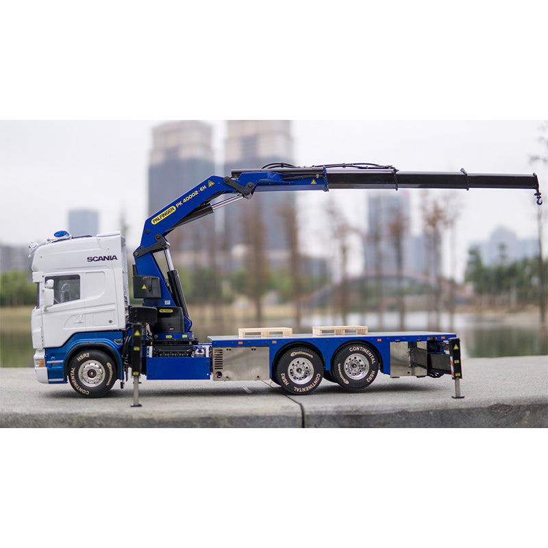 JX Model PK40002EH Truck-Mounted Crane for Tamiya 1/14 RC Hydraulic Construction Machinery Towing Truck Model Upgrade Parts
