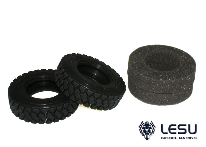 1/14 truck Tamiya tractor gravel tire skin mud dump truck 85MM diameter tire LESU model