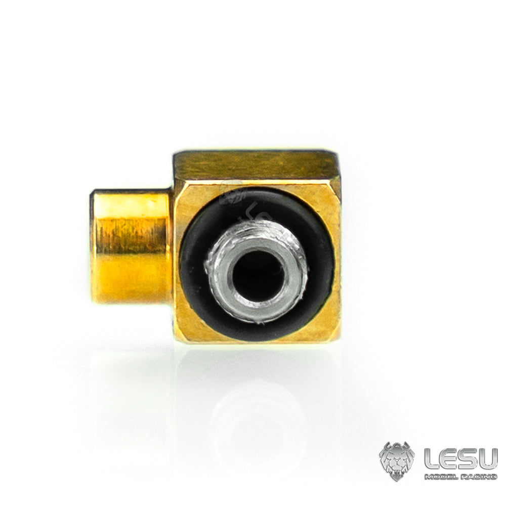 LESU modified stainless steel precision elbow M3 oil nozzle suitable for 2*1MM brass pipe oil pipe installation