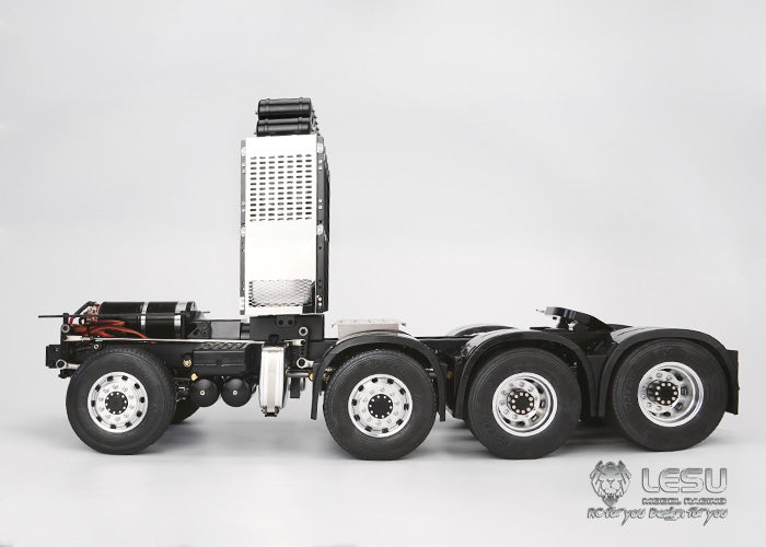 LESU 1/14 Tamiya Scania R470 R620 heavy tractor truck 8X8 full drive differential lock axle finished chassis remote control model