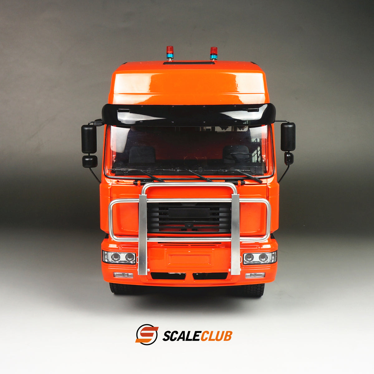scaleclub 1/14 MAN F2000 8x6 chassis with short axle heavy trailer and chassis equipment rack