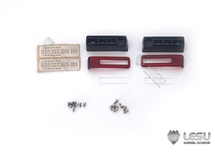 1/14 Truck Model Tail Light S-1269-C Tractor Wooden Truck Flatbed Truck DIY Modified LESU