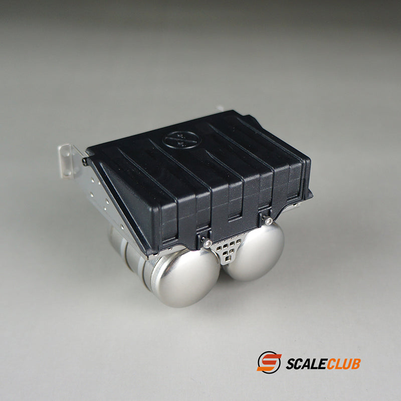 Scaleclub Model for 3363 1851 simulation battery box fuel tank metal upgrade version for Tamiya Lesu RC truck trailer dump truck