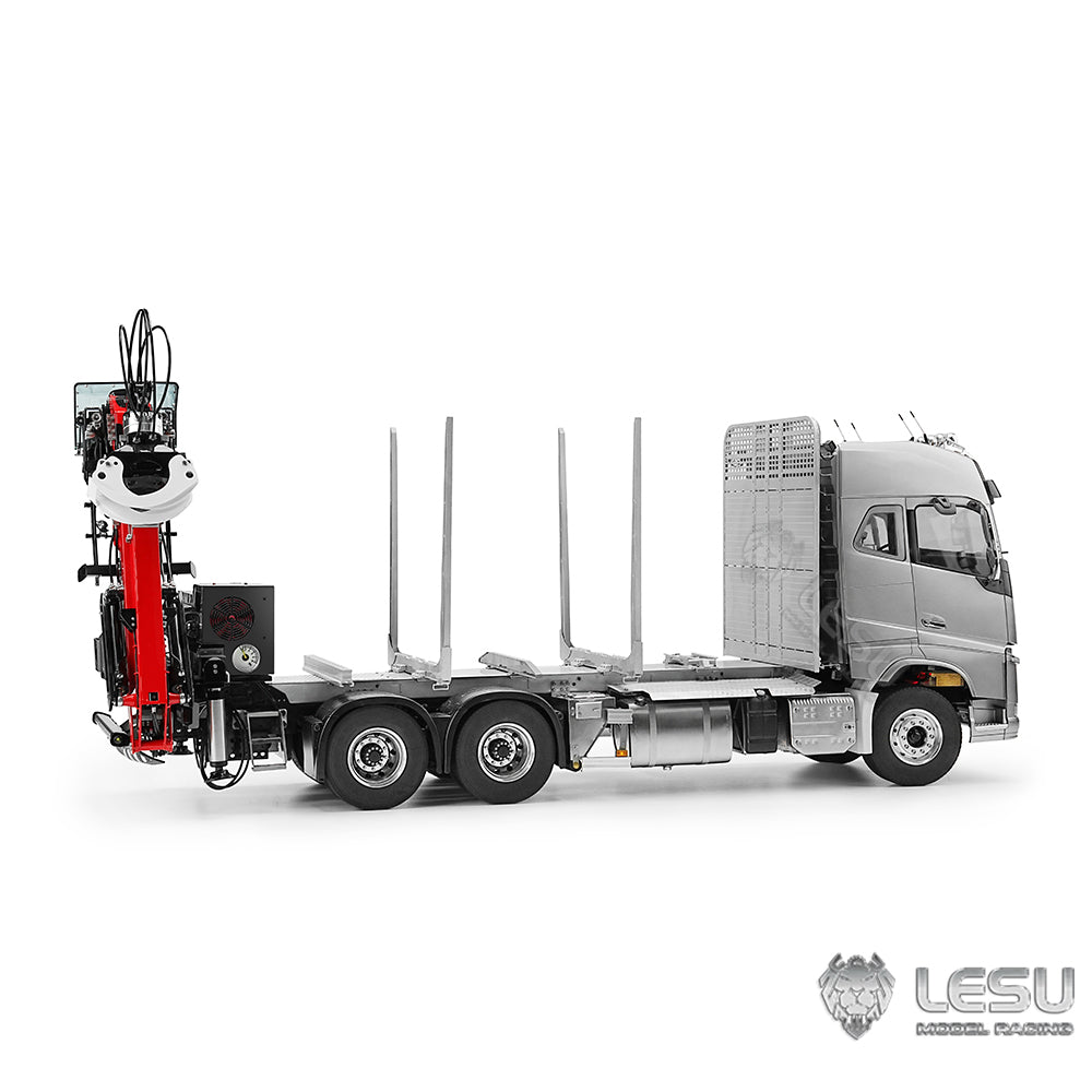 LESU 1/14 truck model FH16 6*6 timber crane complete vehicle without cab Tamiya timber truck