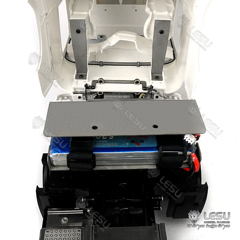 LESU 1/14 truck model toy truck second floor platform set Tamiya tractor FH16 DIY modification