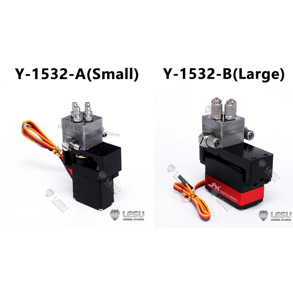 LESU RC engineering machinery model one way diversion reversing valve Y-1532 A B type hydraulic system modification parts