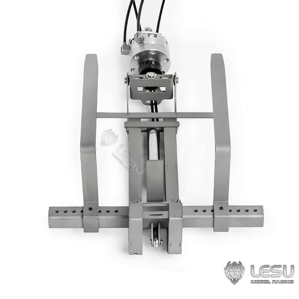 LESU 1/14 Truck Remote Control Model Metal Toy Hydraulic Truck Crane Folding Fork LS-A0048