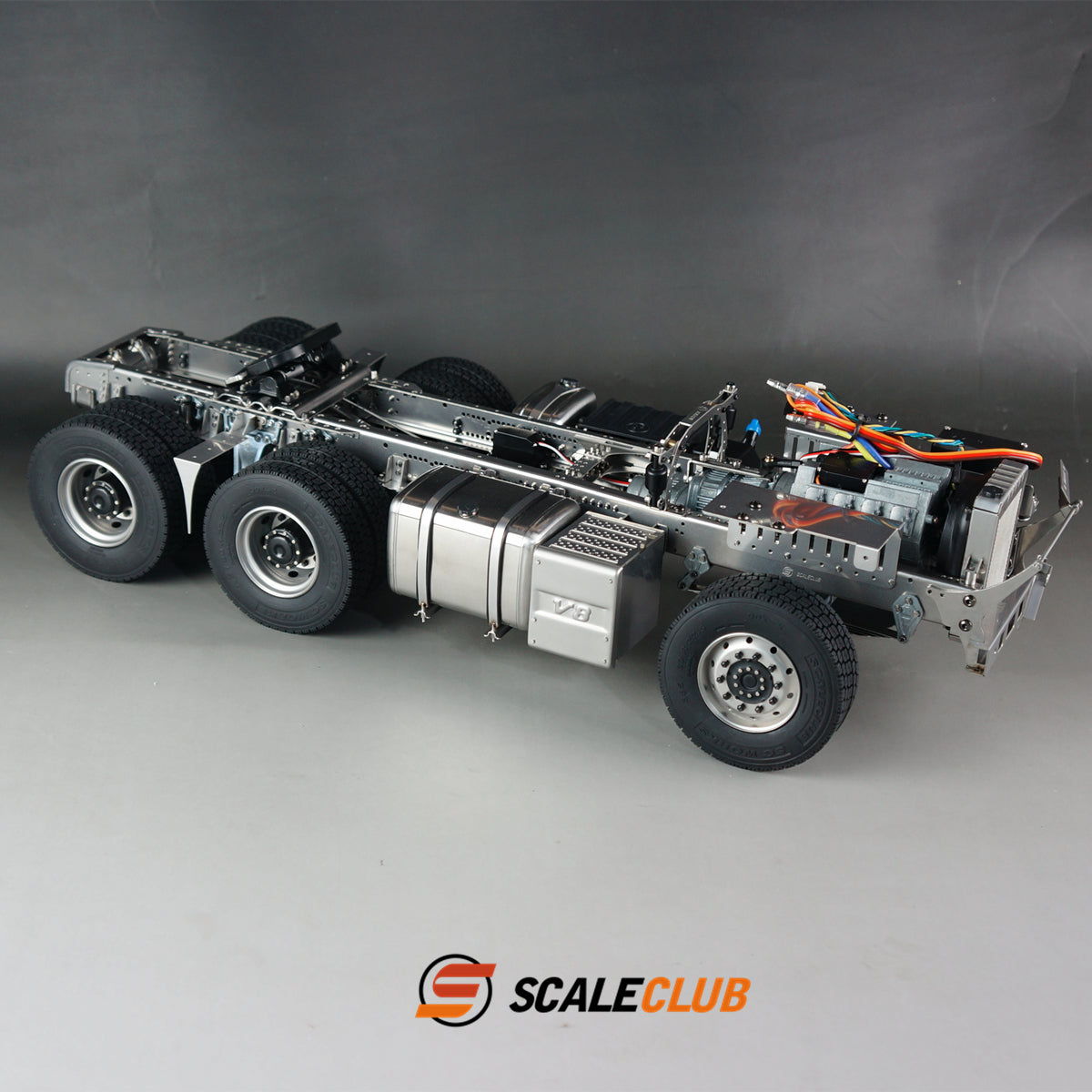 scaleclub 1/14 Tamiya MAN tractor truck upgrade 6x4 6x6 full metal chassis