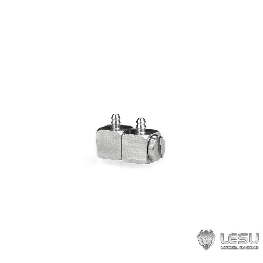 LESU modified stainless steel precision elbow double outlet M3 nozzle suitable for nylon 2*1mm oil pipe