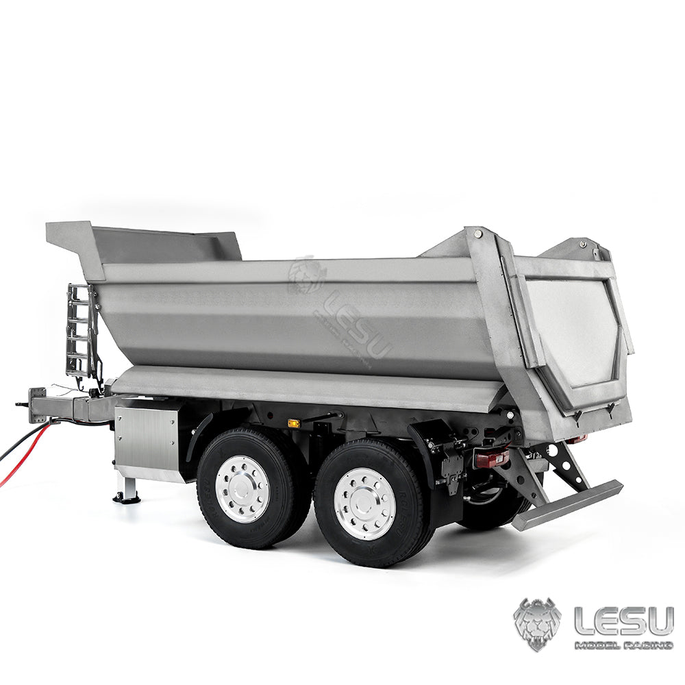 LESU 1/14 remote control toy model full trailer dump truck front hydraulic cylinder lifting U bucket LS-A0051-D