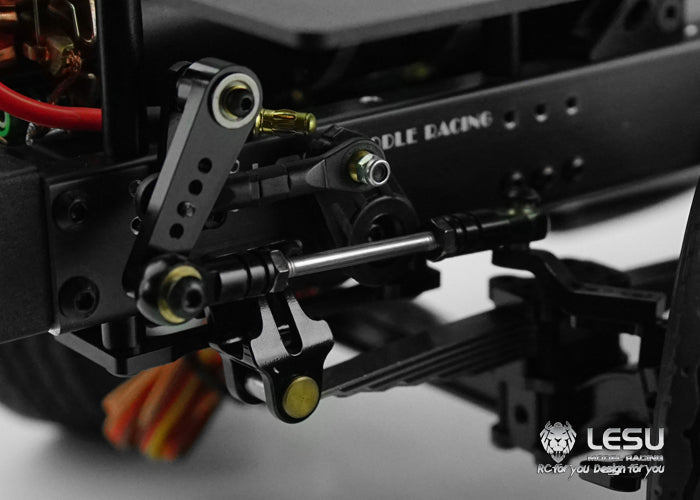 1/14 truck mud head LESU6X4,6X6 beam installation steering servo set Tamiya tractor modified LESU