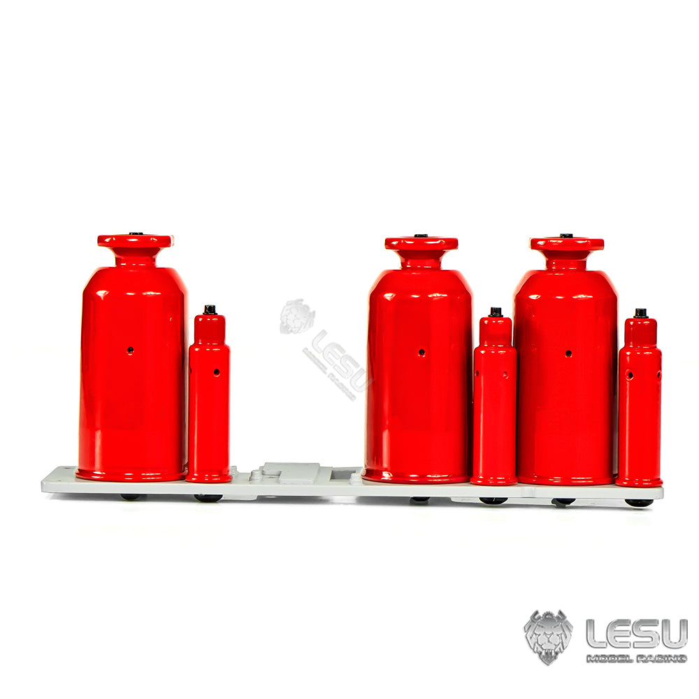 LESU 1/14 Hydraulic Remote Control Toy Heavy Backhoe Bucket Excavator Decorative Fire Extinguisher Nitrogen Bottle Metal DIY Modified Accessories