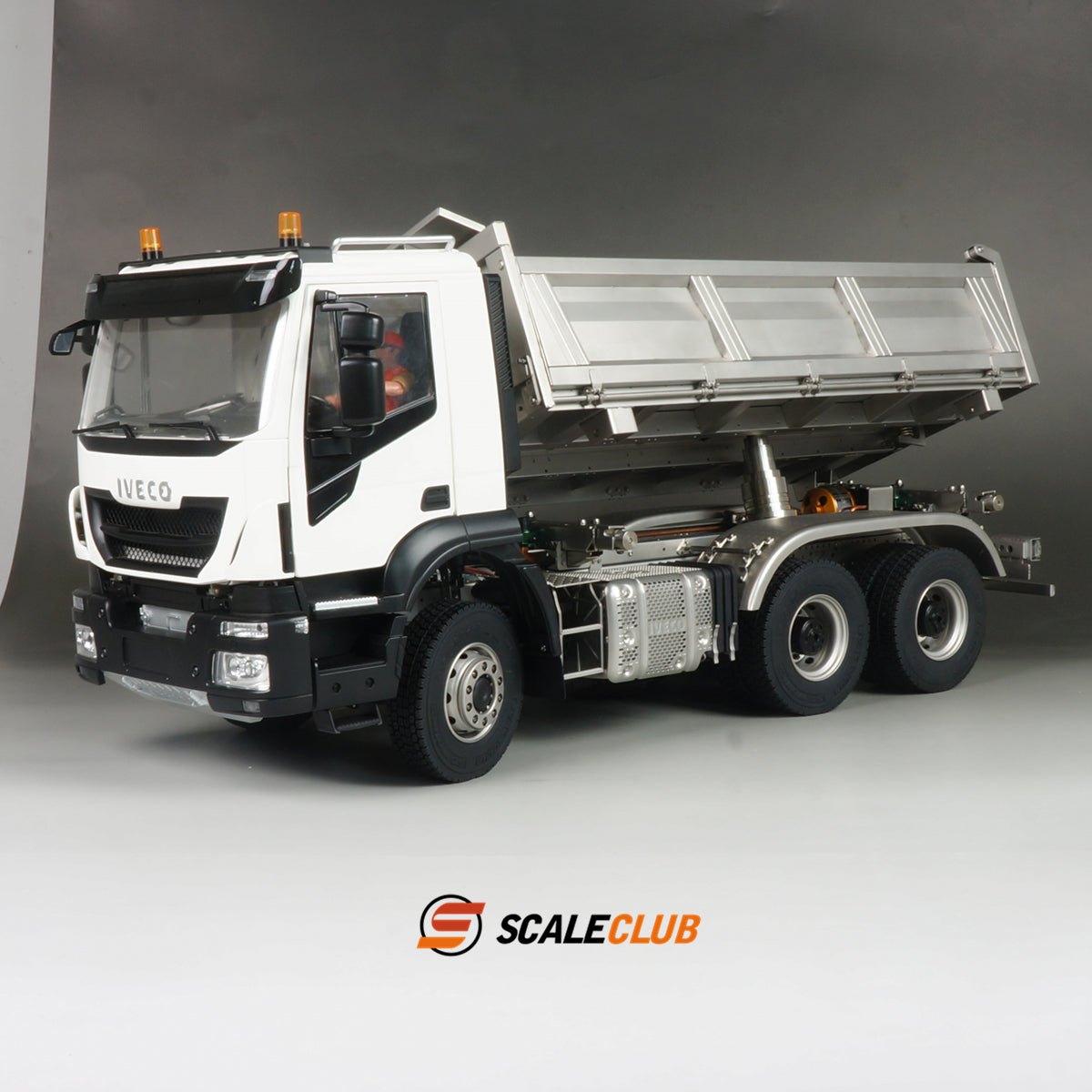 Scaleclub 1/14 Iveco iveco6x6 full metal hydraulic 3-way dump truck