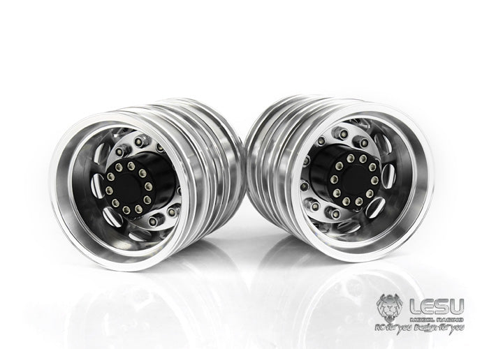 1/14 truck rear wheel hub aluminum alloy W-2012 Tamiya tractor mud head DIY dump truck model accessories LESU