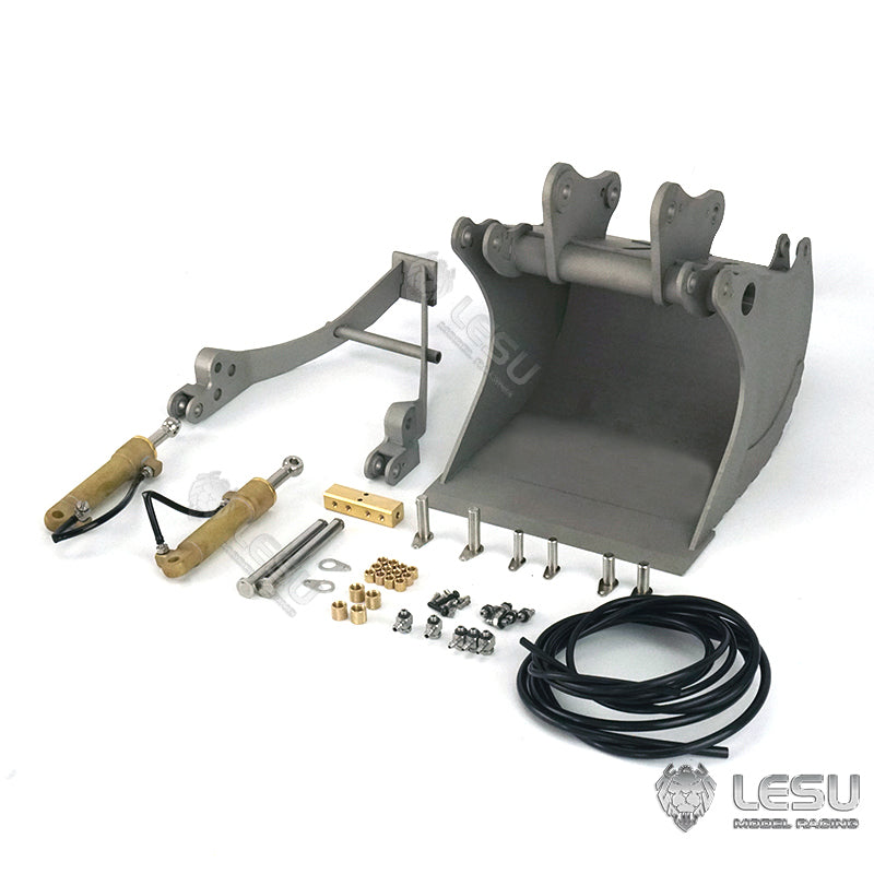 LESU 1/14 Engineering Hydraulic Excavator CAT 374F Modified Quick Change Hydraulic Grab Bucket Attachment