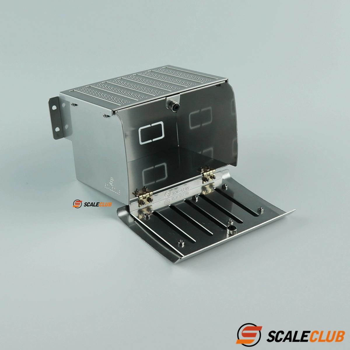 For Tamiya 1/14 tractor truck 3363 1851 exhaust tank tool box metal appearance decoration upgrade accessories SCALECLUB PQG-BZ-1