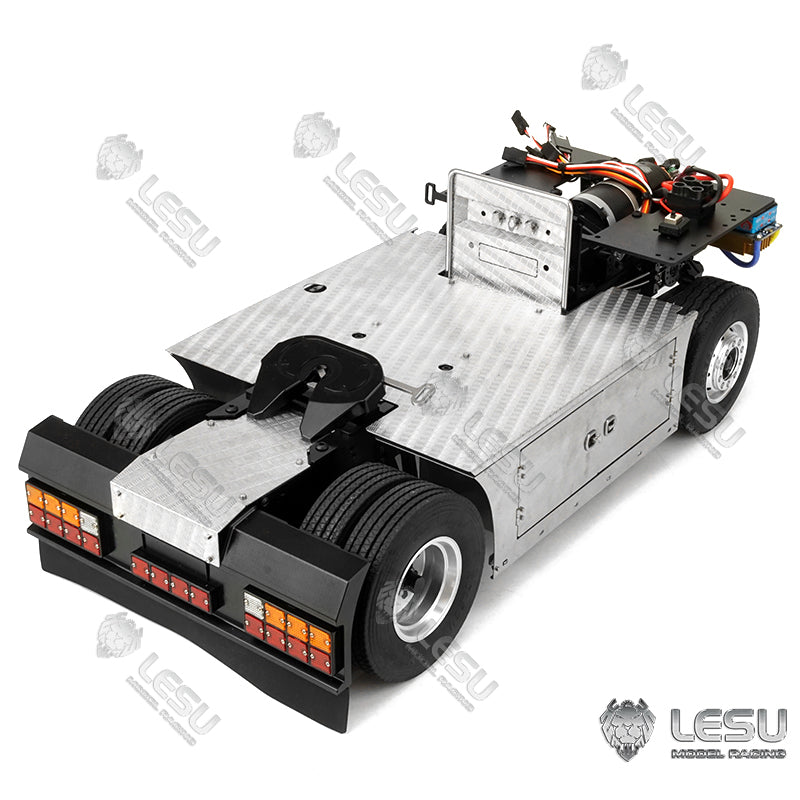 LESU 1/14 Truck Four Airbag Suspension Large Travel High Profile Scania 4X4 Tractor Chassis