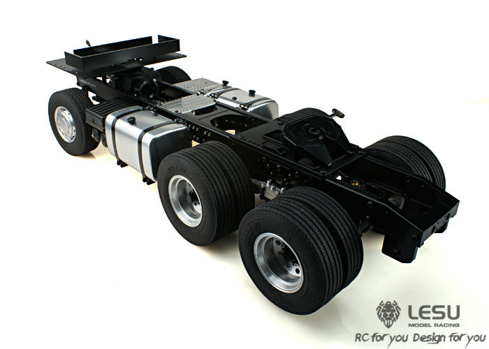 LESU 1/14 Tamiya Scania tractor truck metal three-axle 6X4 chassis remote control car model modification
