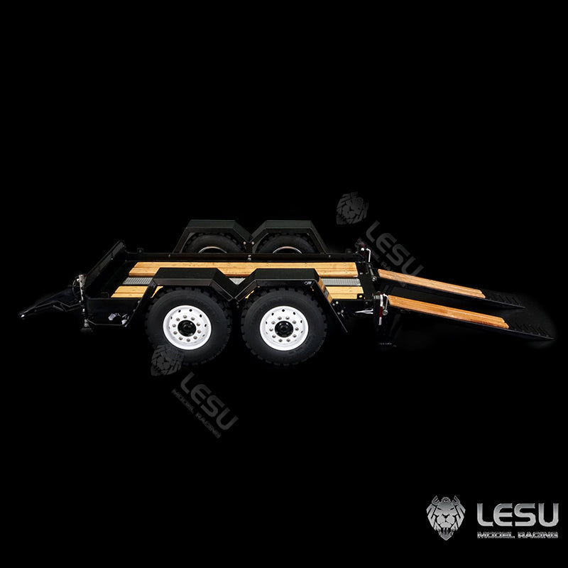 LESU 1/14 hydraulic mechanical model toy Bobcat small skid steer loader dedicated full trailer LS-A0036