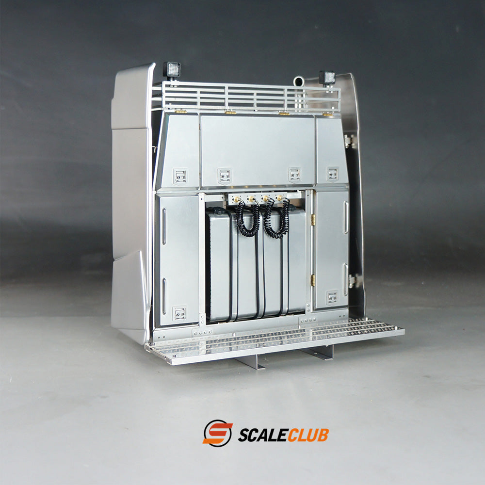 Sscaleclub Model for Tamiya 1/14 RC Engineering Heavy Duty Towing Truck Model Toy Metal Equipment Rack Toolbox Upgrade Parts